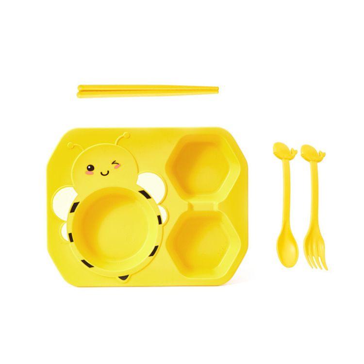 Wheat Straw Plate Feeding Set