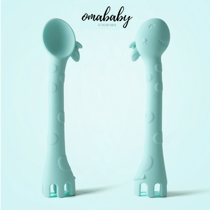 Giraffe 2-in-1 Silicone Spork