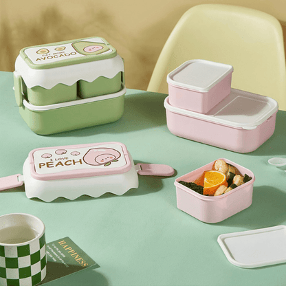 Bento Lunch Boxes - Donut/Double Decker