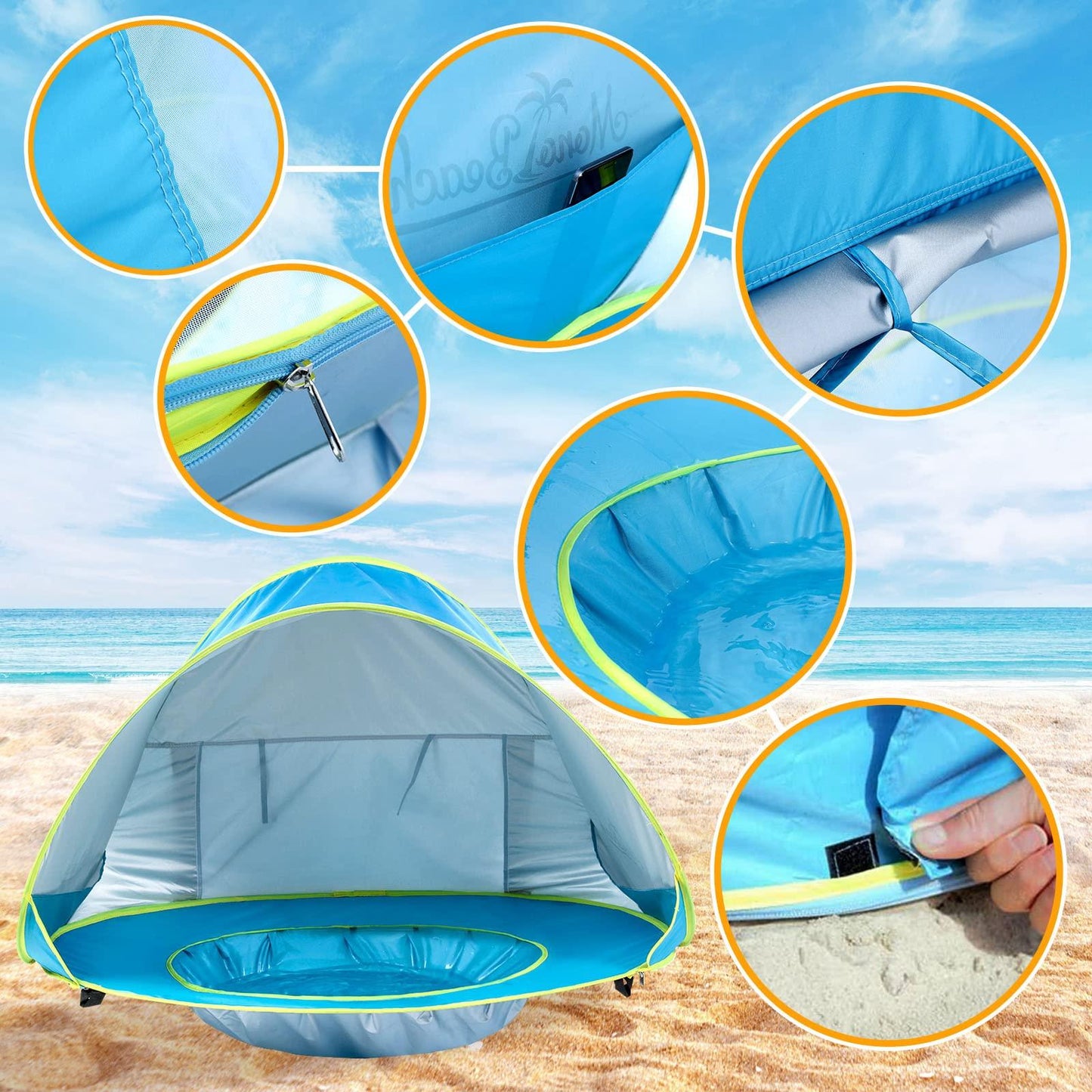 Beach Tent with Pool