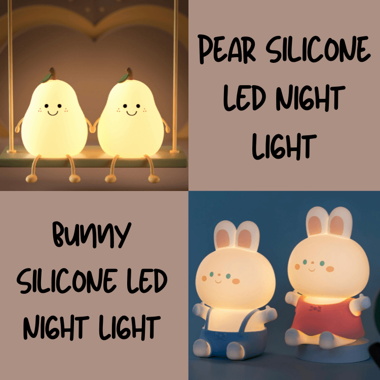 Pear/Bunny Silicone LED Night Light