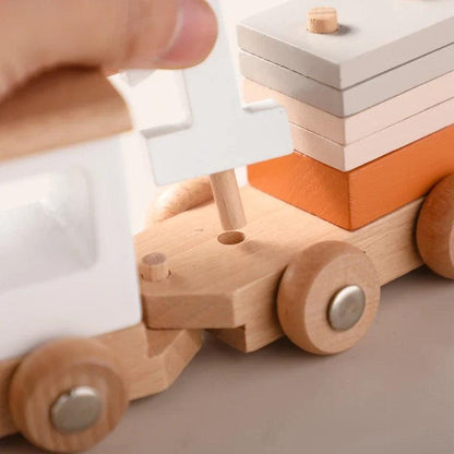 Montessori Wooden Train Set