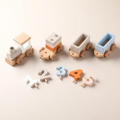 Montessori Wooden Train Set