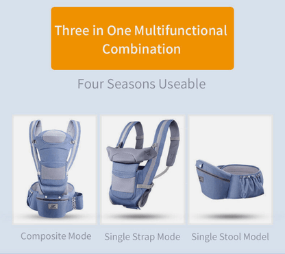 4-in-1 Newborn Baby Carrier Backpack