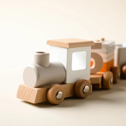 Montessori Wooden Train Set