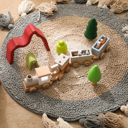 Montessori Wooden Train Set